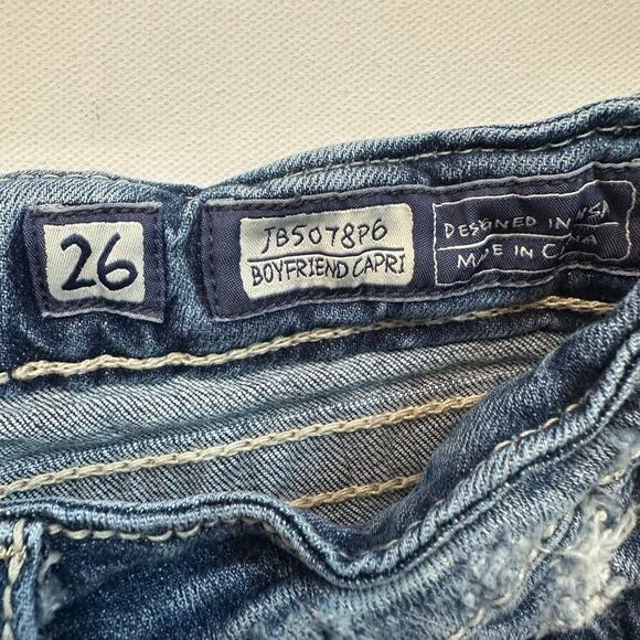 Miss Me Boyfriend Cargo JB5078P6 Denim Jeans with Flap Pockets - Picture 11 of 12